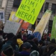 We escorted Tim into the courthouse with song. Ages ranging from 16 months to 90 years, we stood together to lift our voices to the ears of our community and our nation, carrying banners and scores of 70 paddles. We sang “We Shall Overcome,” spinning one verse to crystallize our cause: “Tim is not alone today."