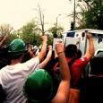 Monday morning, more than 800 marchers followed Rising Tide North America and Peaceful Uprising to the Department of the Interior for peaceful nonviolent direct action.